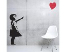 Banksy Girl Balloon Vinyl Decals Silhouette Wall Art Sticker
